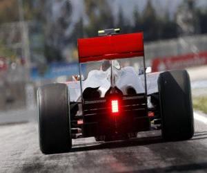 пазл Льюис Хэмилтон - McLaren - Барселона 2010